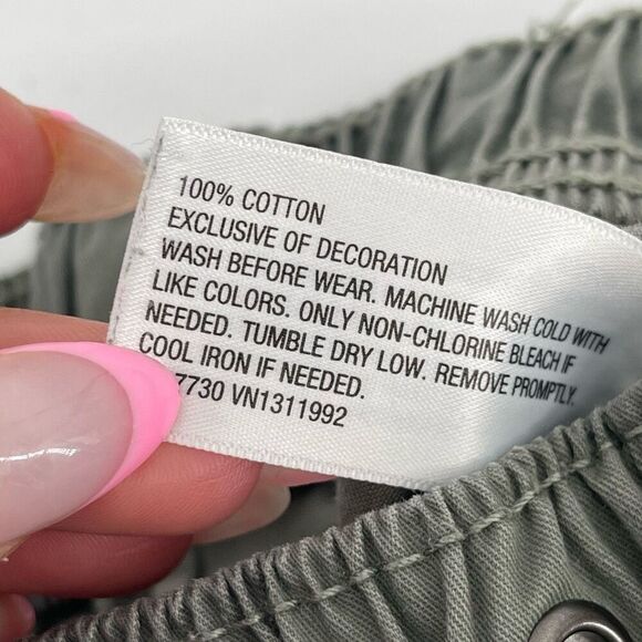 Cat & Jack Boys Camo Cargo Shorts Size S (6/7) Pull-On Drawstring Knee Length - Picture 9 of 10